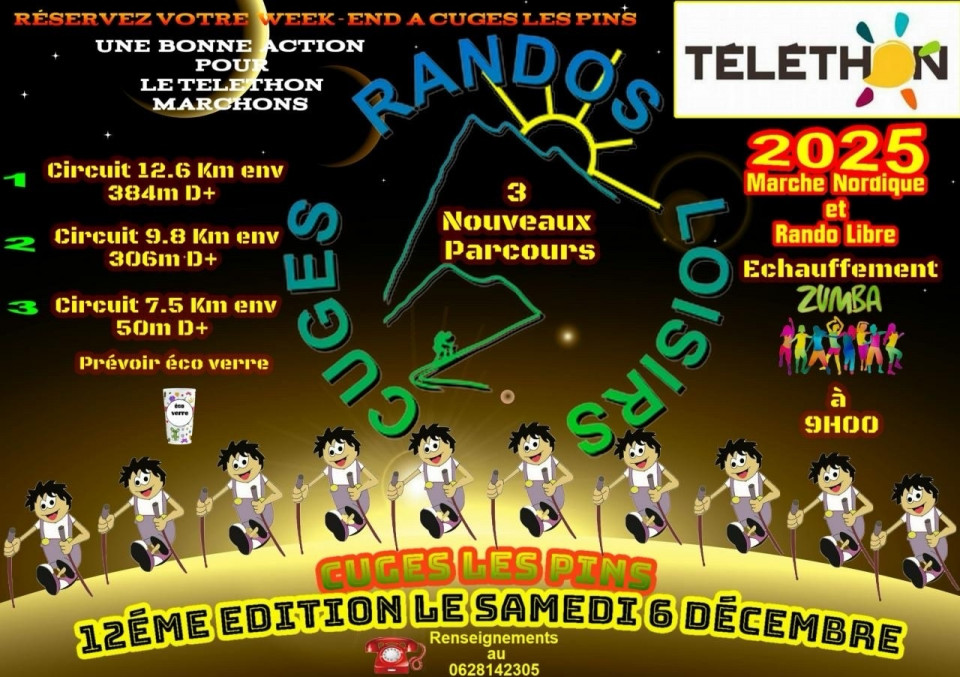 TÉLÉTHON 2025 - CUGES-LES-PINS - Marche Nordique